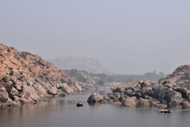 Hampi - View of Anjanadri Hill from Chakra Tirtha 